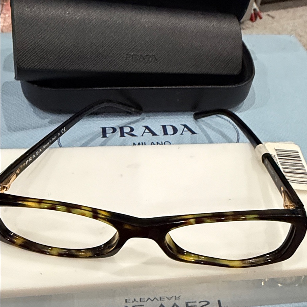 🔥 🕶 NWT Authentic Prada Havana VPR06M 2AU-101 tag 335 PR09MV space 2AU 101 - Picture 4 of 9